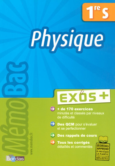 MEMOBAC EXOS + PHYSIQUE 1RE S