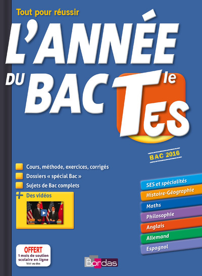L'ANNEE DU BAC TERMINALE ES