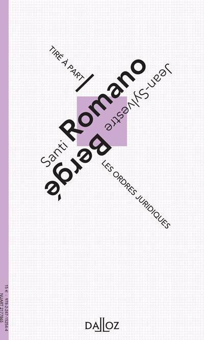 Les ordres juridiques