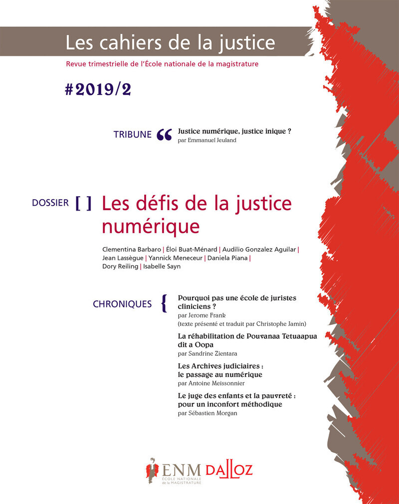 Cahier de la justice 2/2019