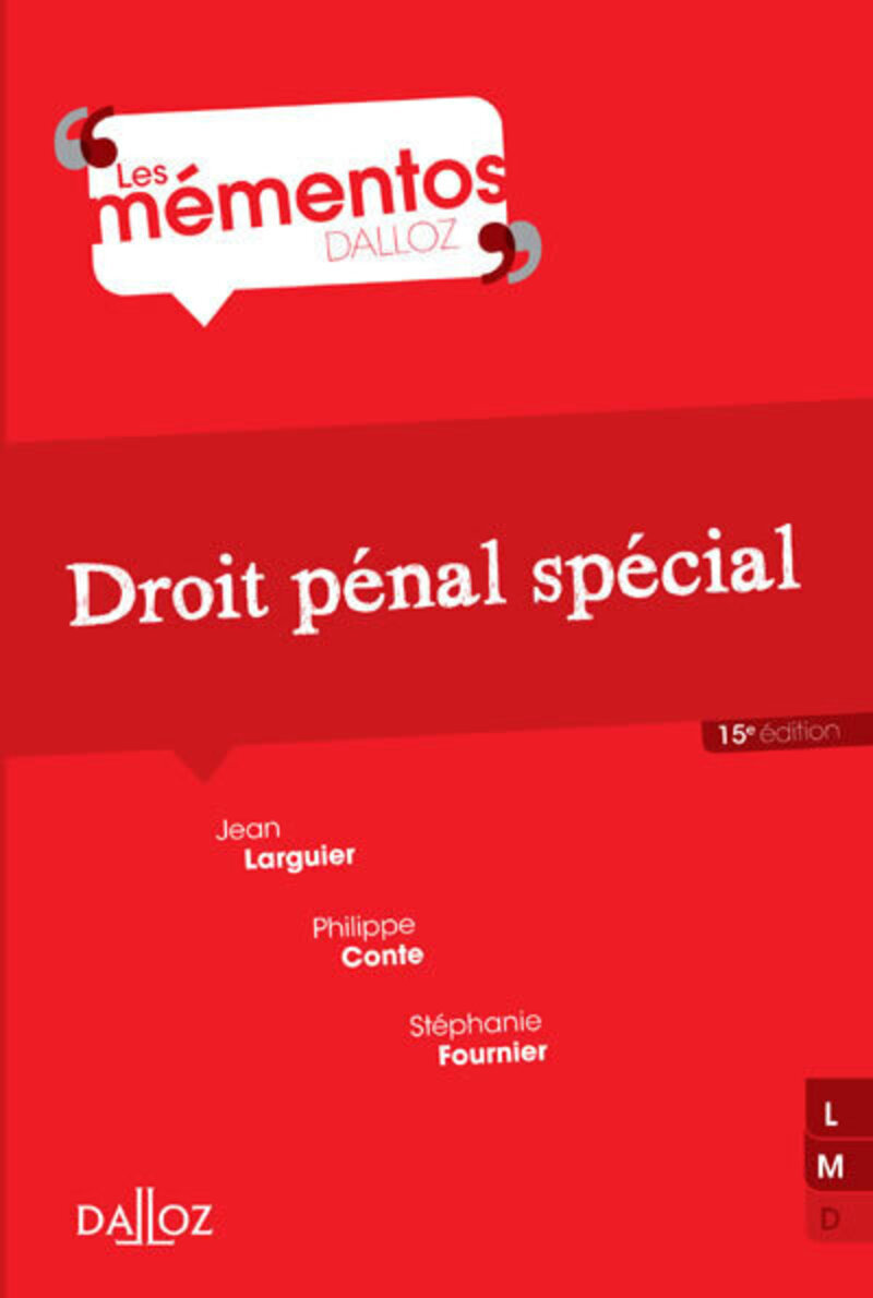 Droit pénal spécial. 15e éd.