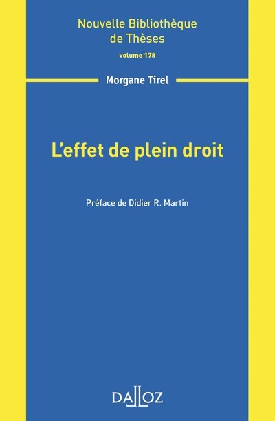 L'effet de plein droit - Volume 178
