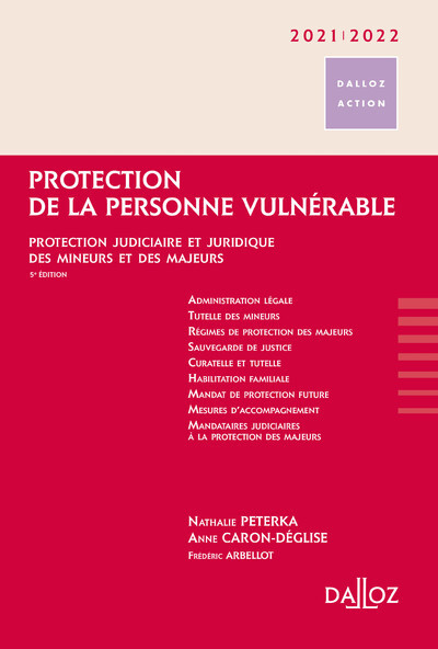 Protection de la personne vulnérable 2021/2022 5ed