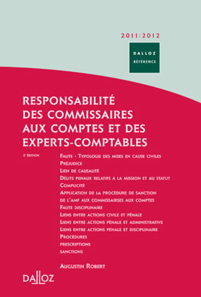 Responsabilité des commissaires aux comptes et des experts-comptables 2011/2012. 2e éd.