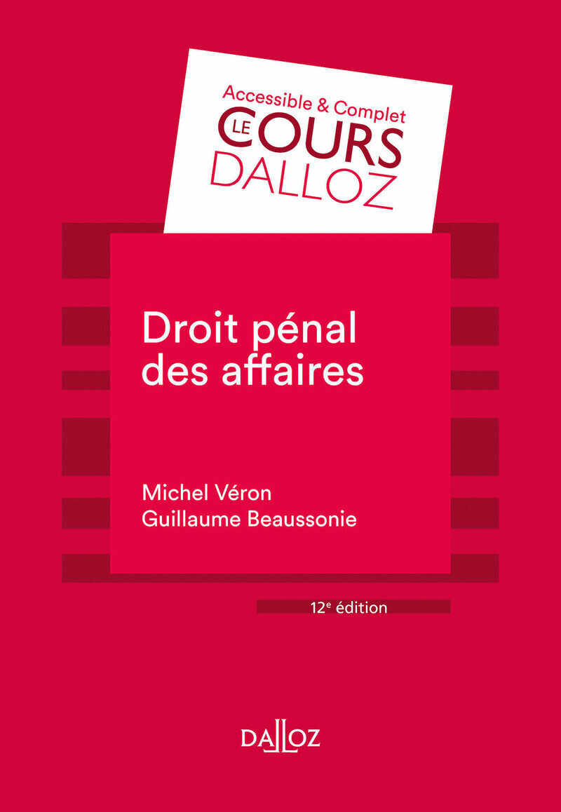 Droit pénal des affaires 12ed