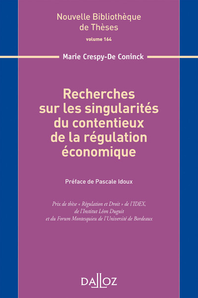 Recherches sur les singularités du contentieux - Volume 164