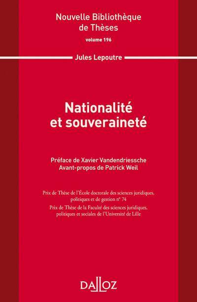Nationalité et souveraineté - Volume 196