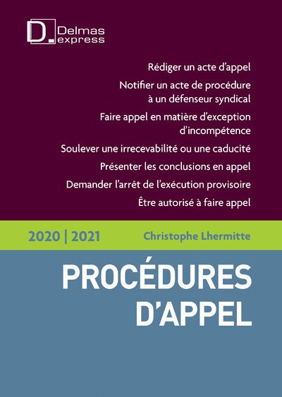 Procédures d'appel 2020/2021