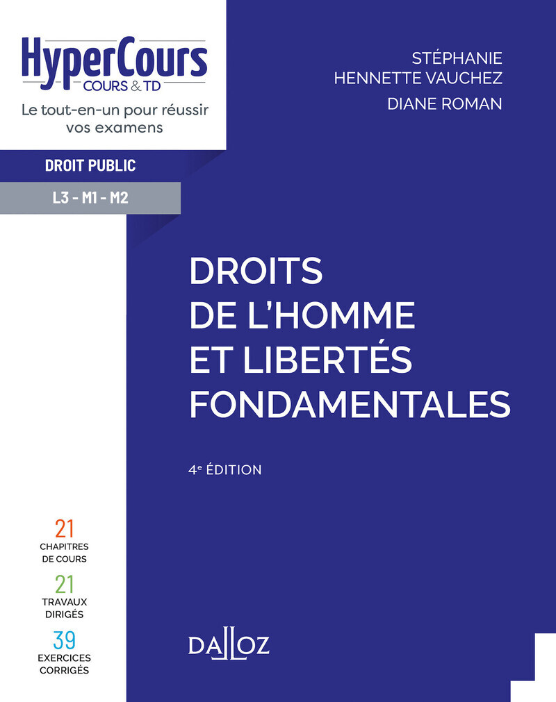 Droits de l'Homme et libertés fondamentales 4ed