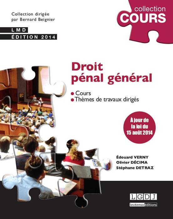 DROIT PÉNAL GÉNÉRAL