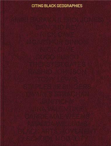 Citing Black Geographies /anglais