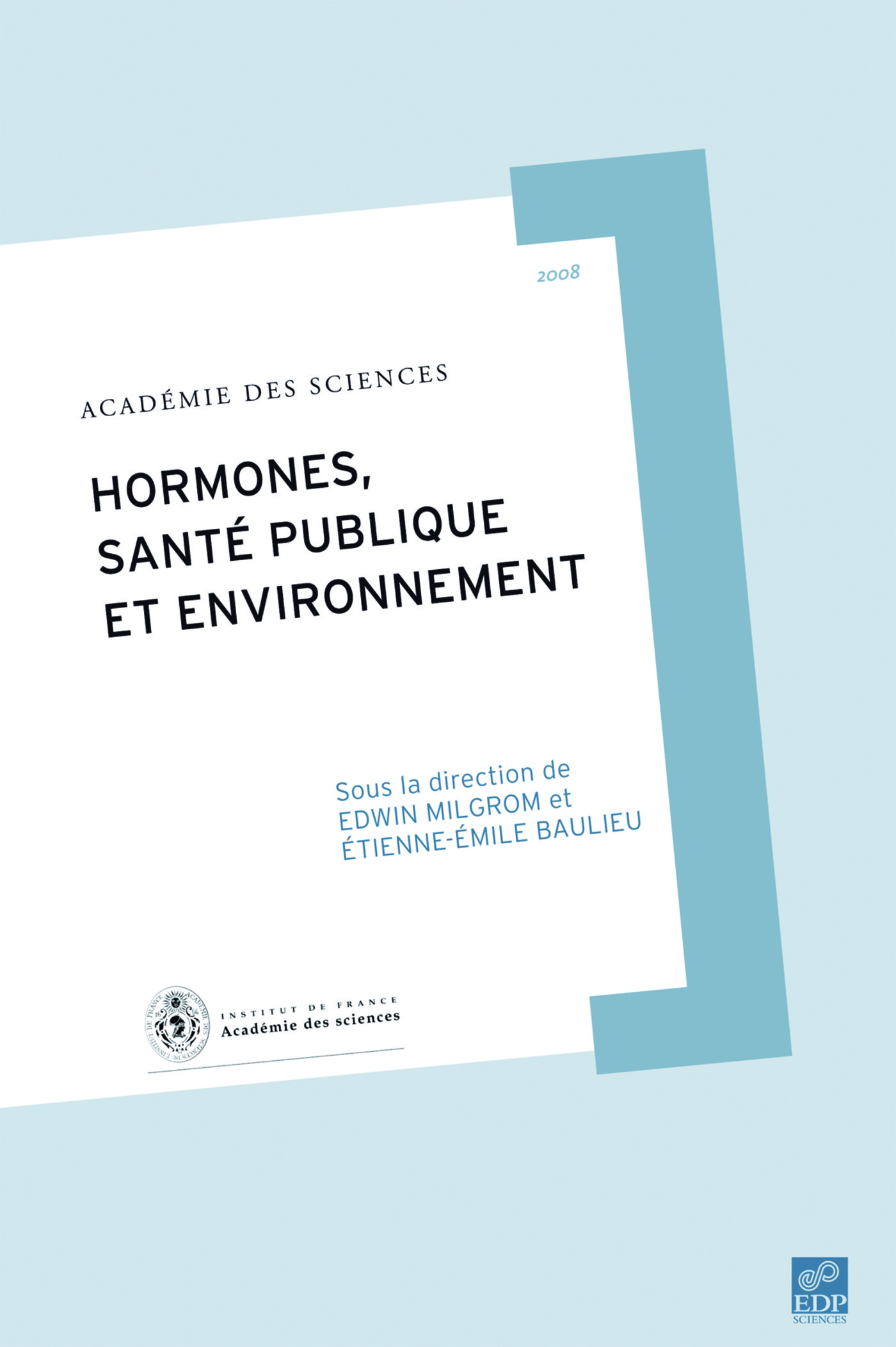 HORMONES SANTE PUBLIQUE ET ENVIRONNEMENT