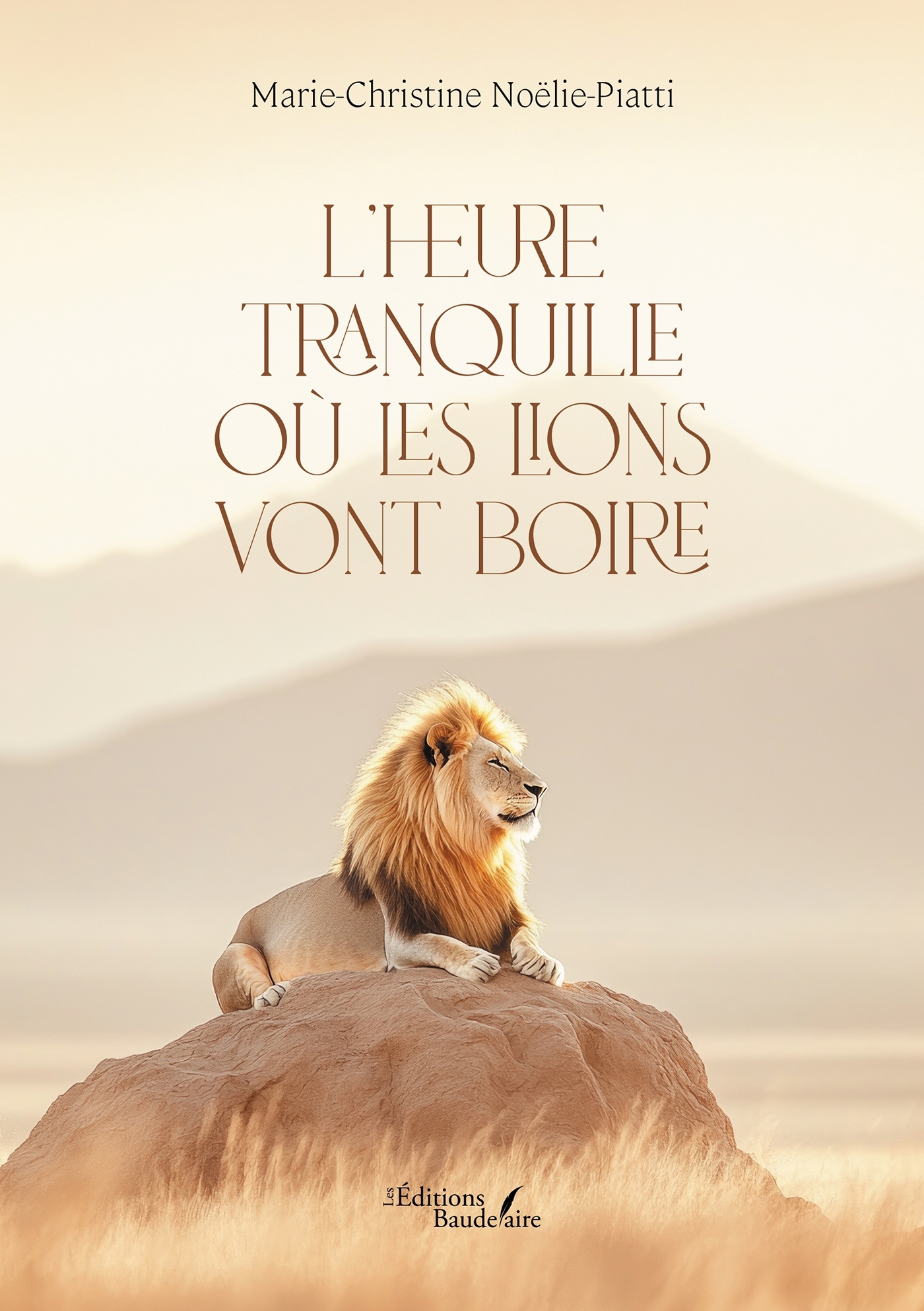 L'heure tranquille où les lions vont boire