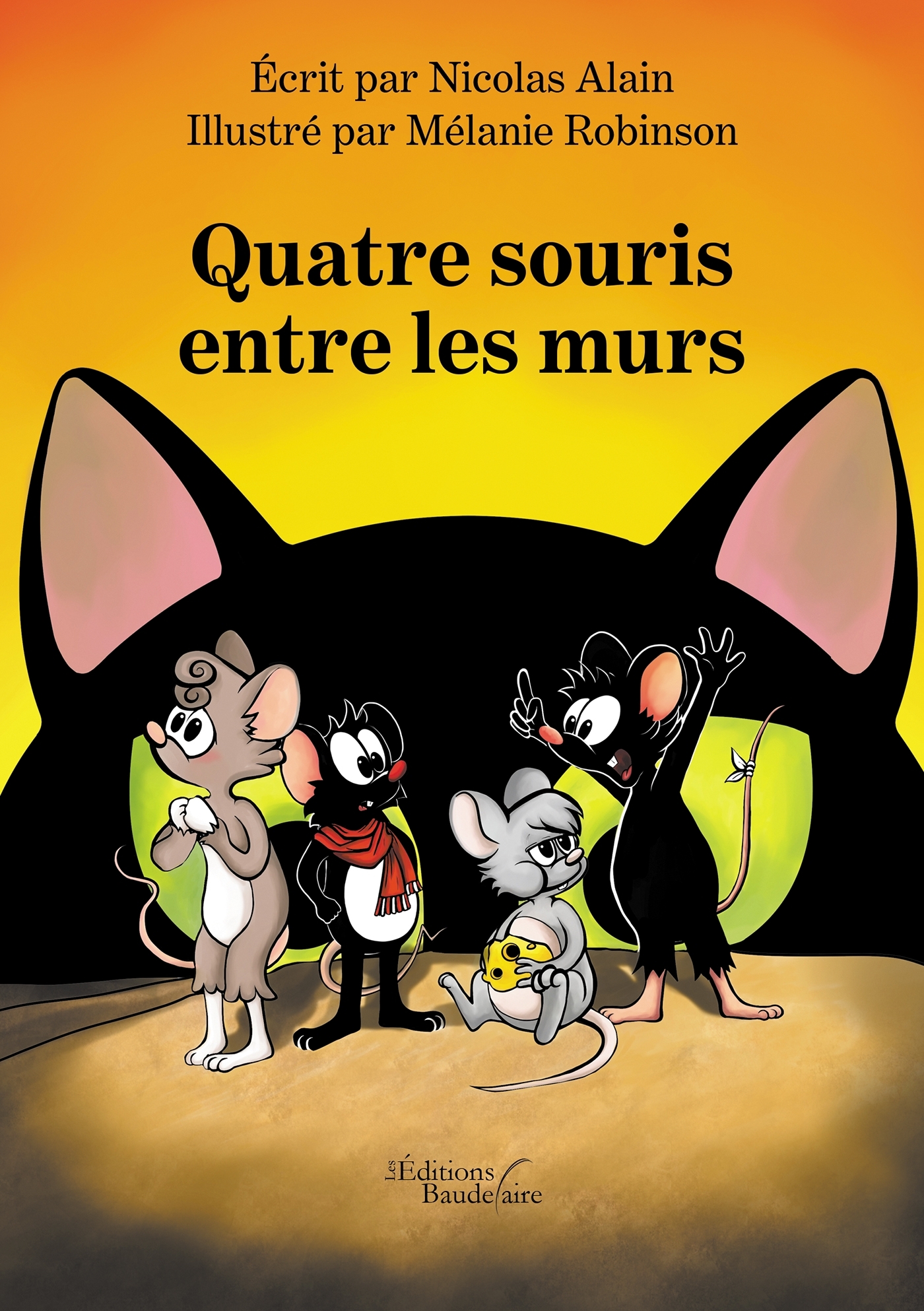 Quatre souris entre les murs