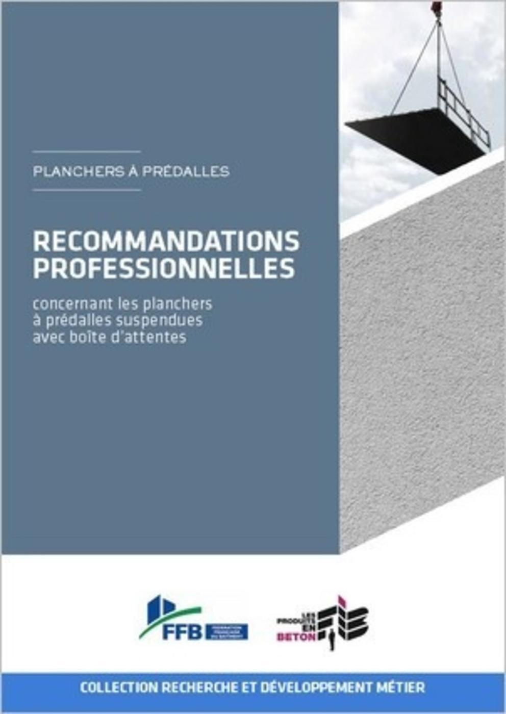 Planchers à prédalles - Recommandations professionnelles