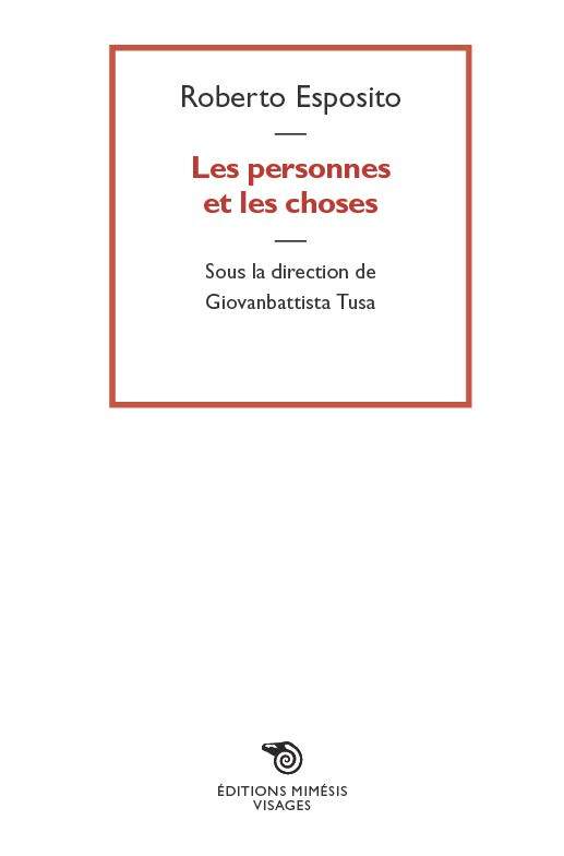 Les personnes et les choses