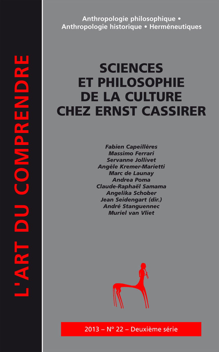 SCIENCES ET PHILOSOPHIE DE LA CULTURE CHEZ ERNST CASSIRER