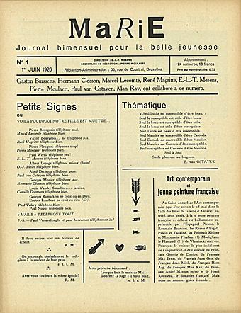 MARIE : JOURNAL BIMENSUEL POUR LA BELLE JEUNESSE (1929-1927)
