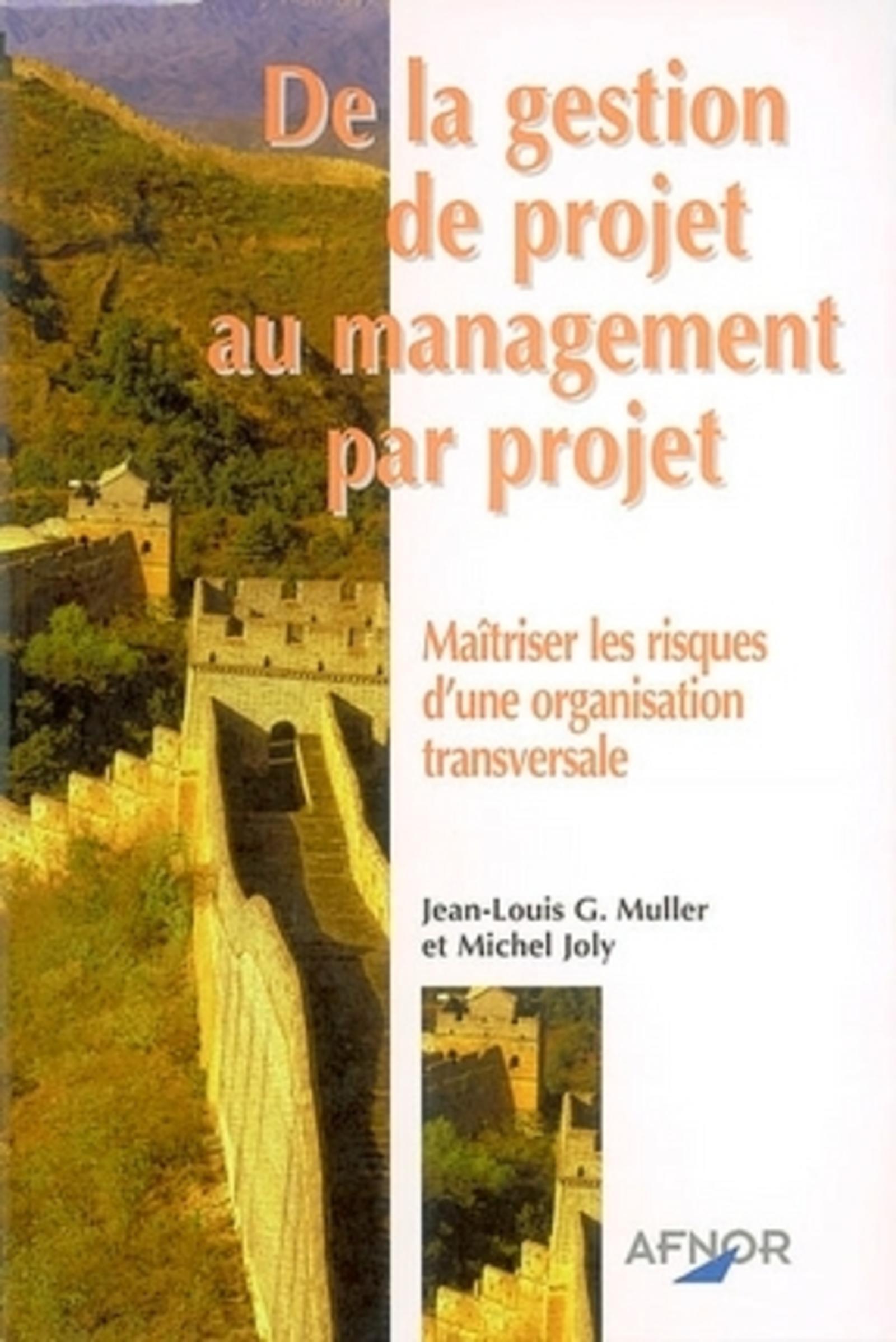DE LA GESTION DE PROJET AU MANAGEMENT PAR PROJET. MAITRISER RISQUES ORG. TRANSVE