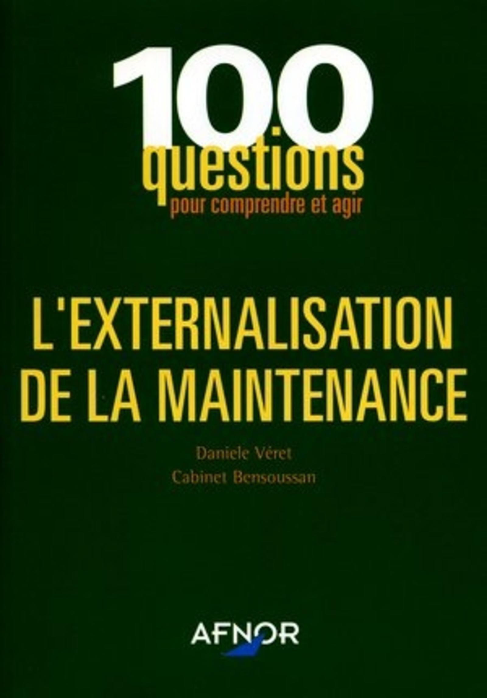 L'externalisation de la maintenance
