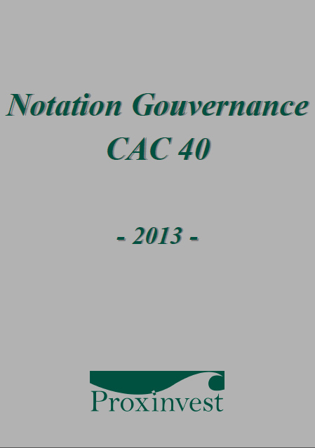 Notation Gouvernance CAC 40 - 2013