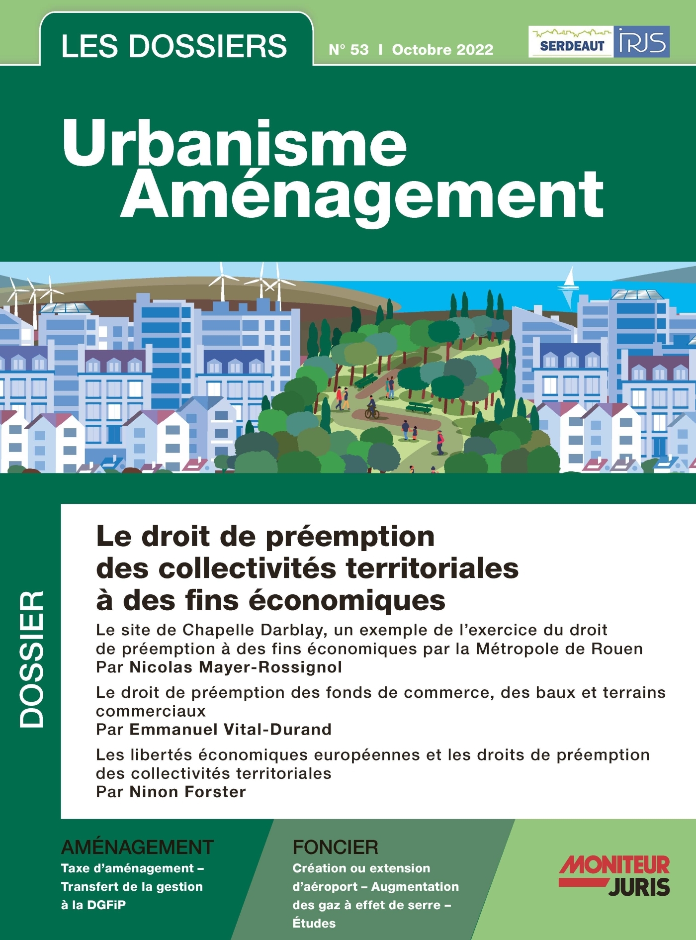 Les Dossiers Urbanisme Aménagement - n° 53 octobre 2022
