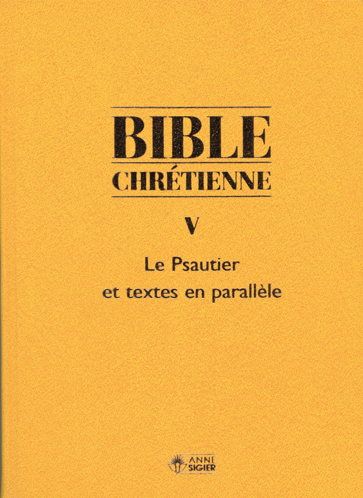 BIBLE CHRETIENNE V PSAUMES