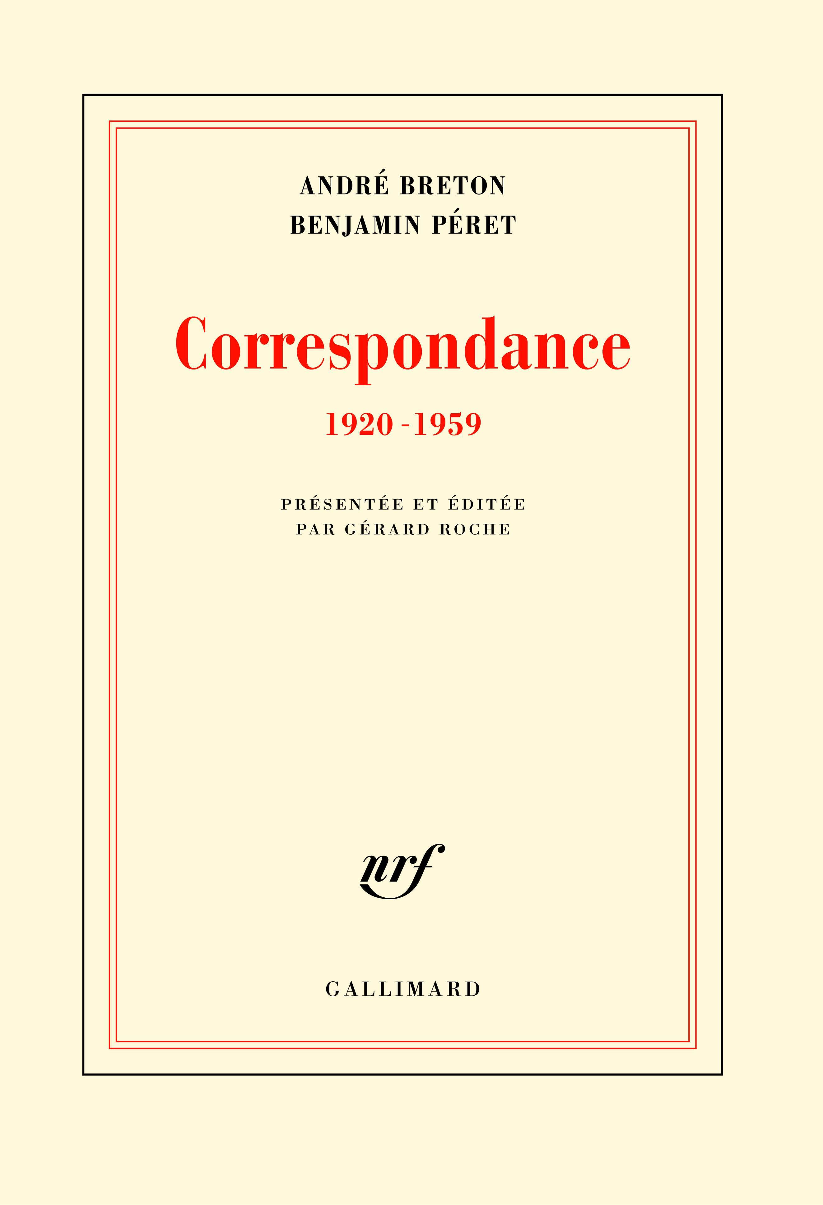 CORRESPONDANCE 1920-1959