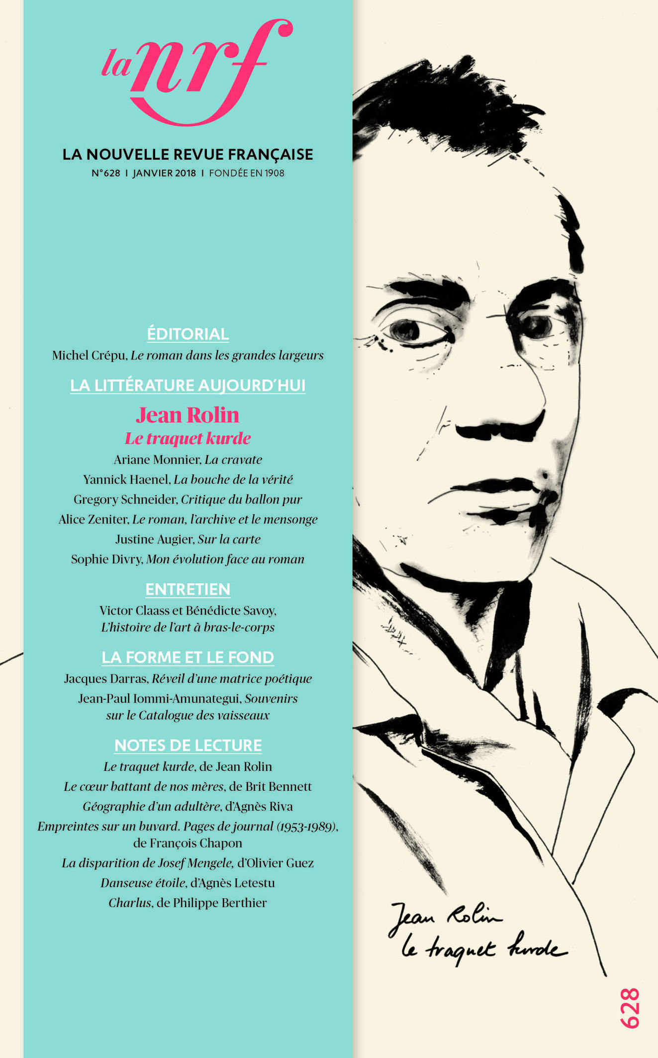 LA N.R.F. N628 (JANVIER 2018)