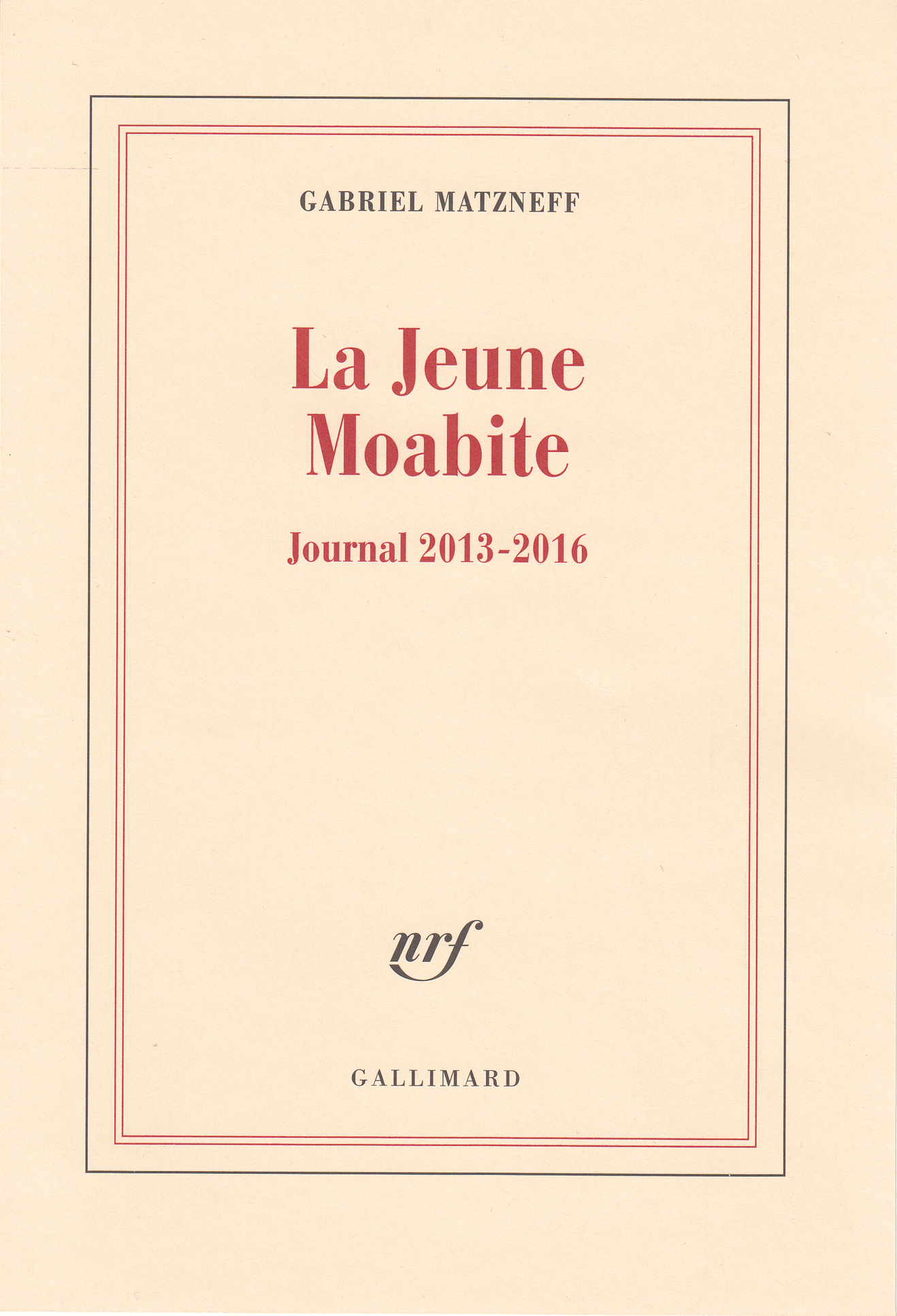 LA JEUNE MOABITE