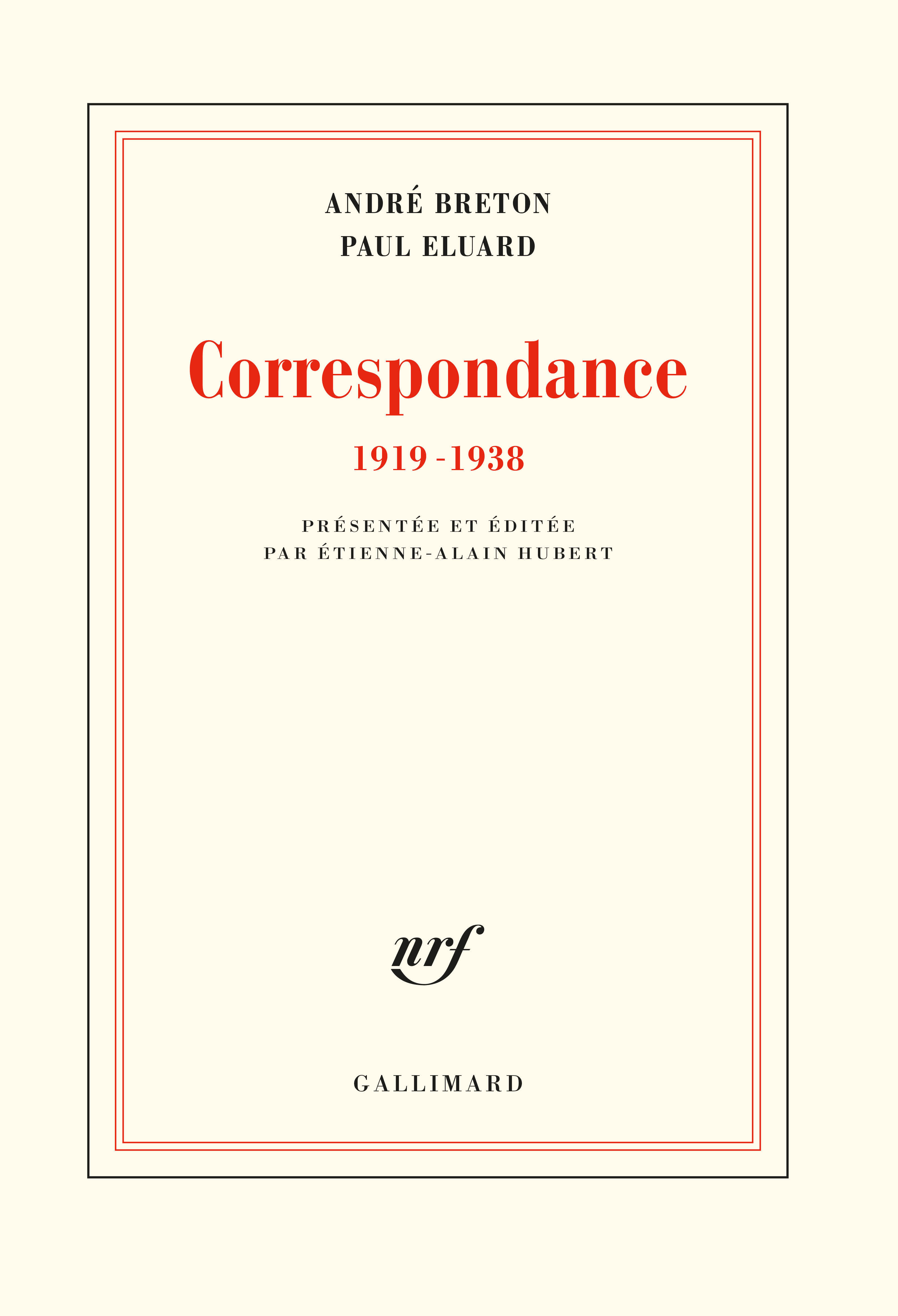 CORRESPONDANCE 1919-1938