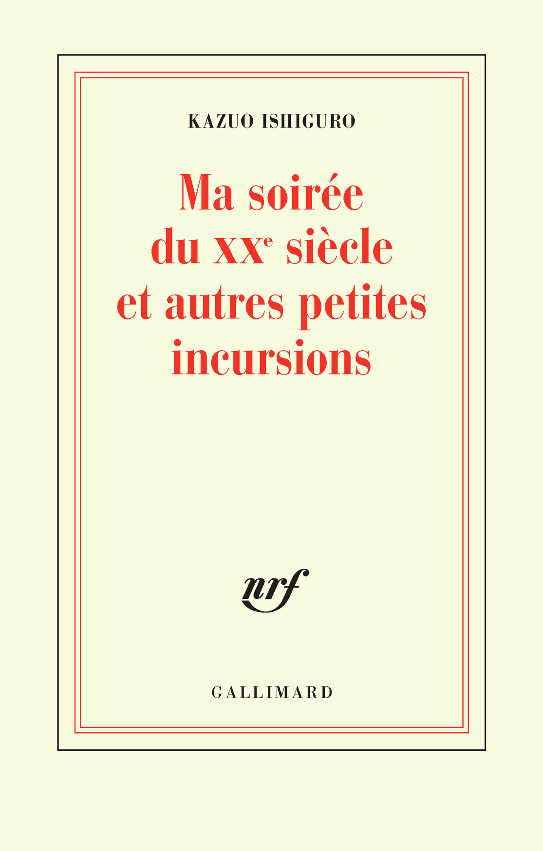 Ma soirée du XXᵉ siècle et autres petites incursions