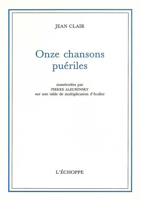 Onze Chansons Pueriles