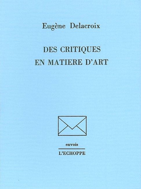 Des Critiques en Matiere d'Art
