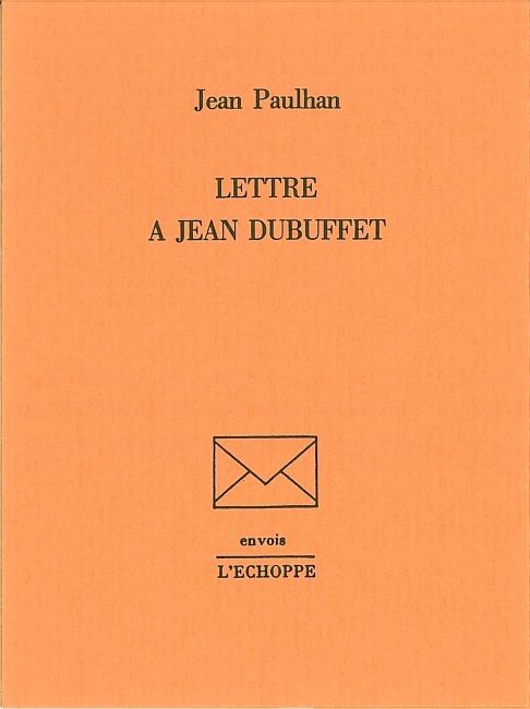 Lettre a Jean Dubuffet