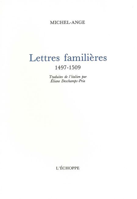 Lettres Familieres