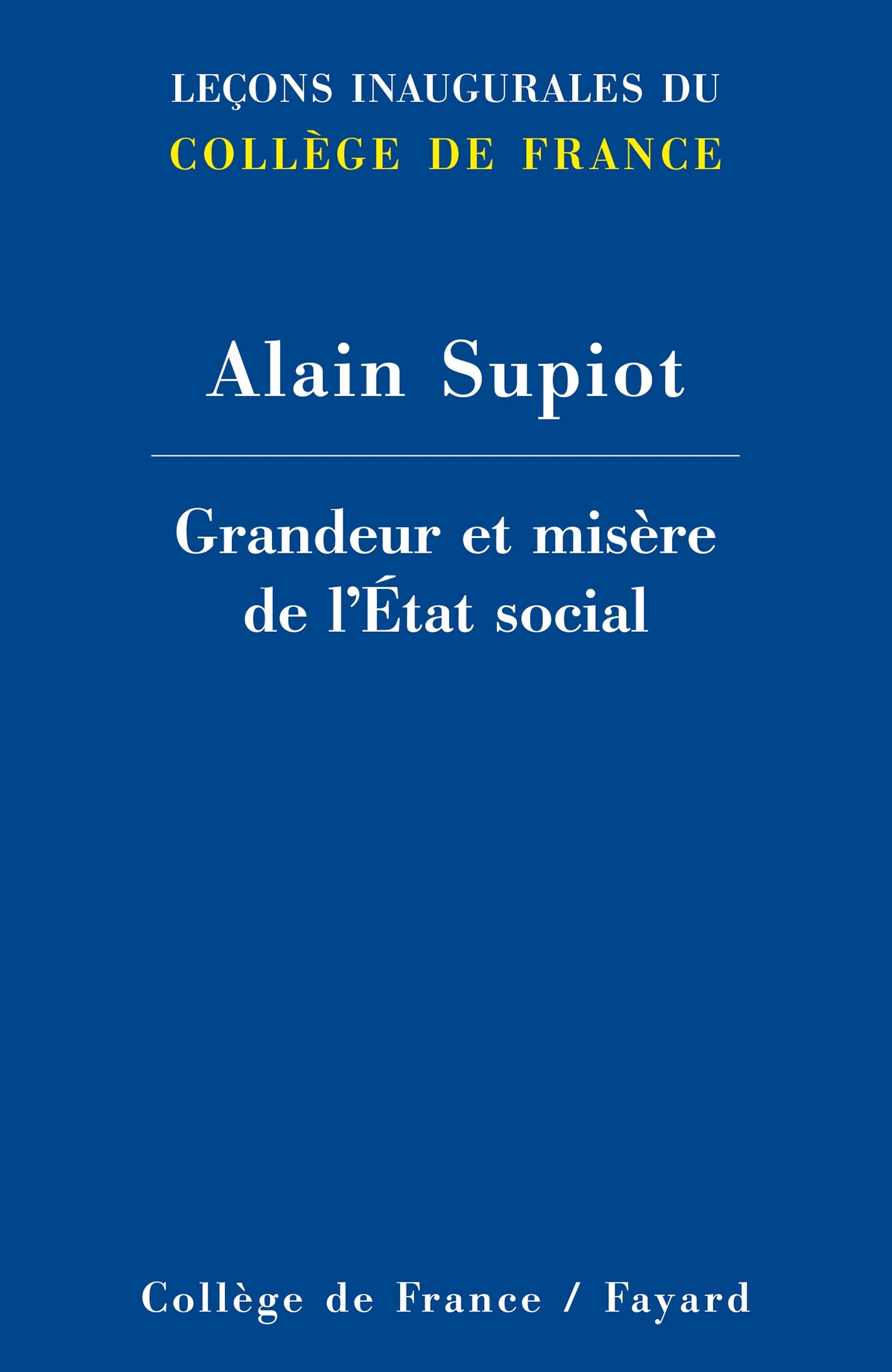 Grandeur et misère de l'Etat social