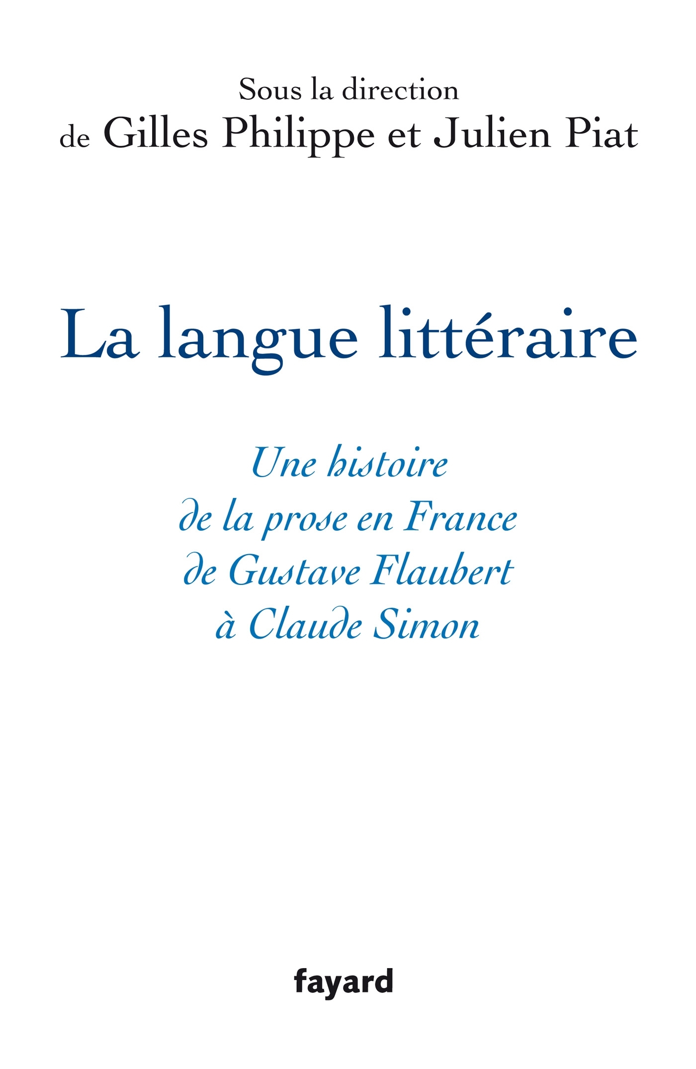 La langue littéraire