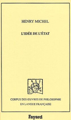L'Idée de l'Etat, 1895