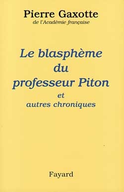 Le Blasphème du professeur Piton