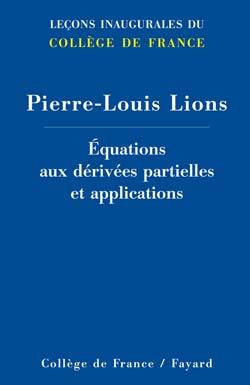 Equations aux dérivées partielles et applications