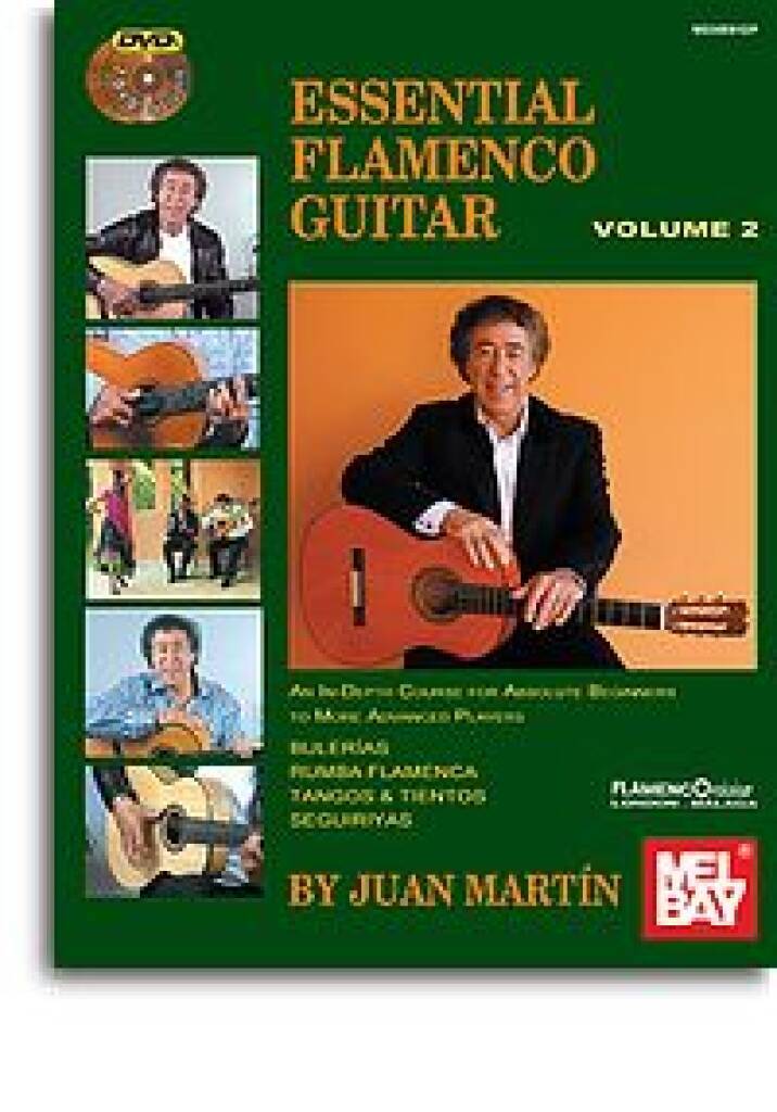 JUAN MARTIN : ESSENTIAL FLAMENCO GUITAR: VOLUME 2 - RECUEIL AVEC DVD