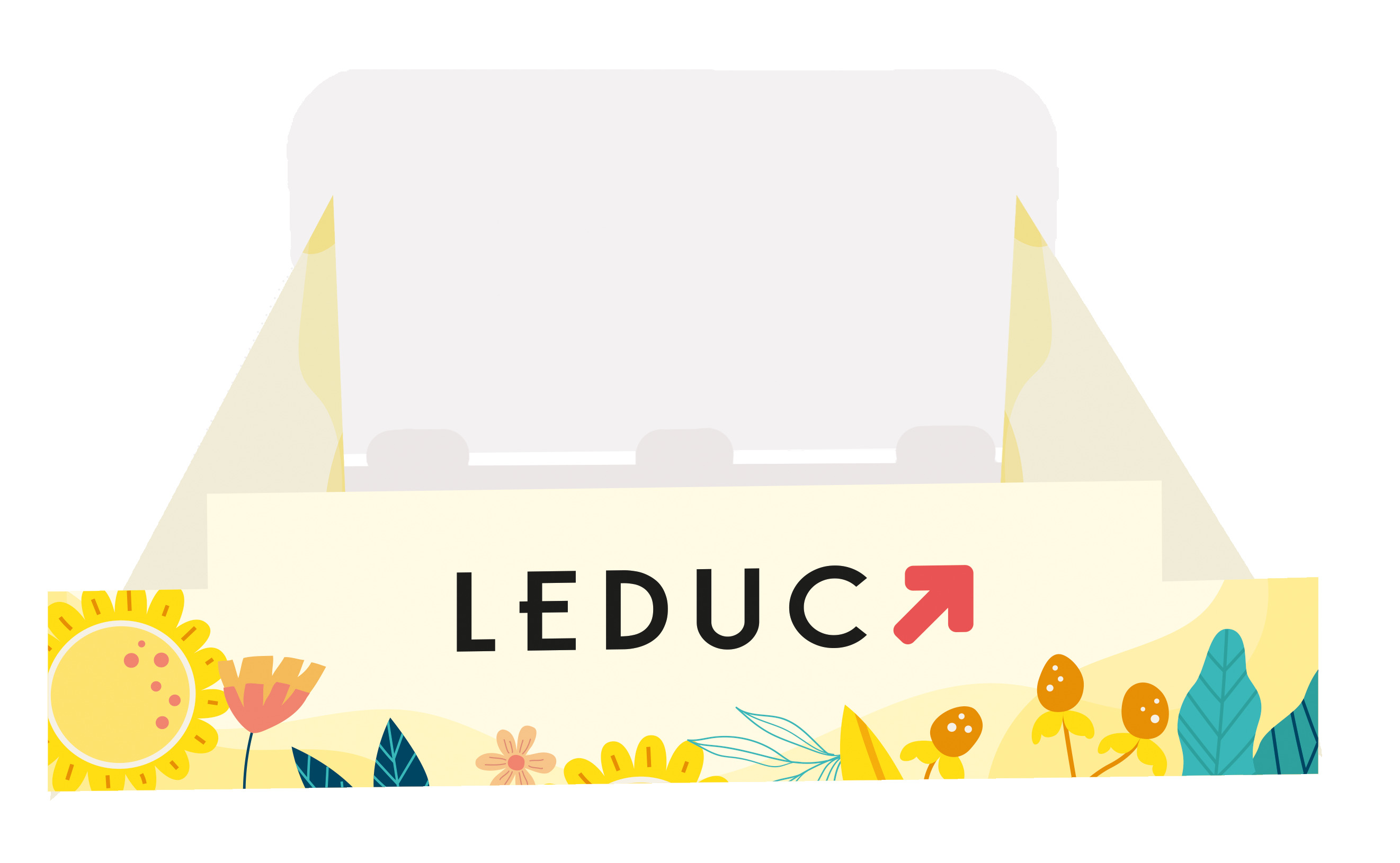 PLV comptoir Leduc Bible et Guide Visuel 