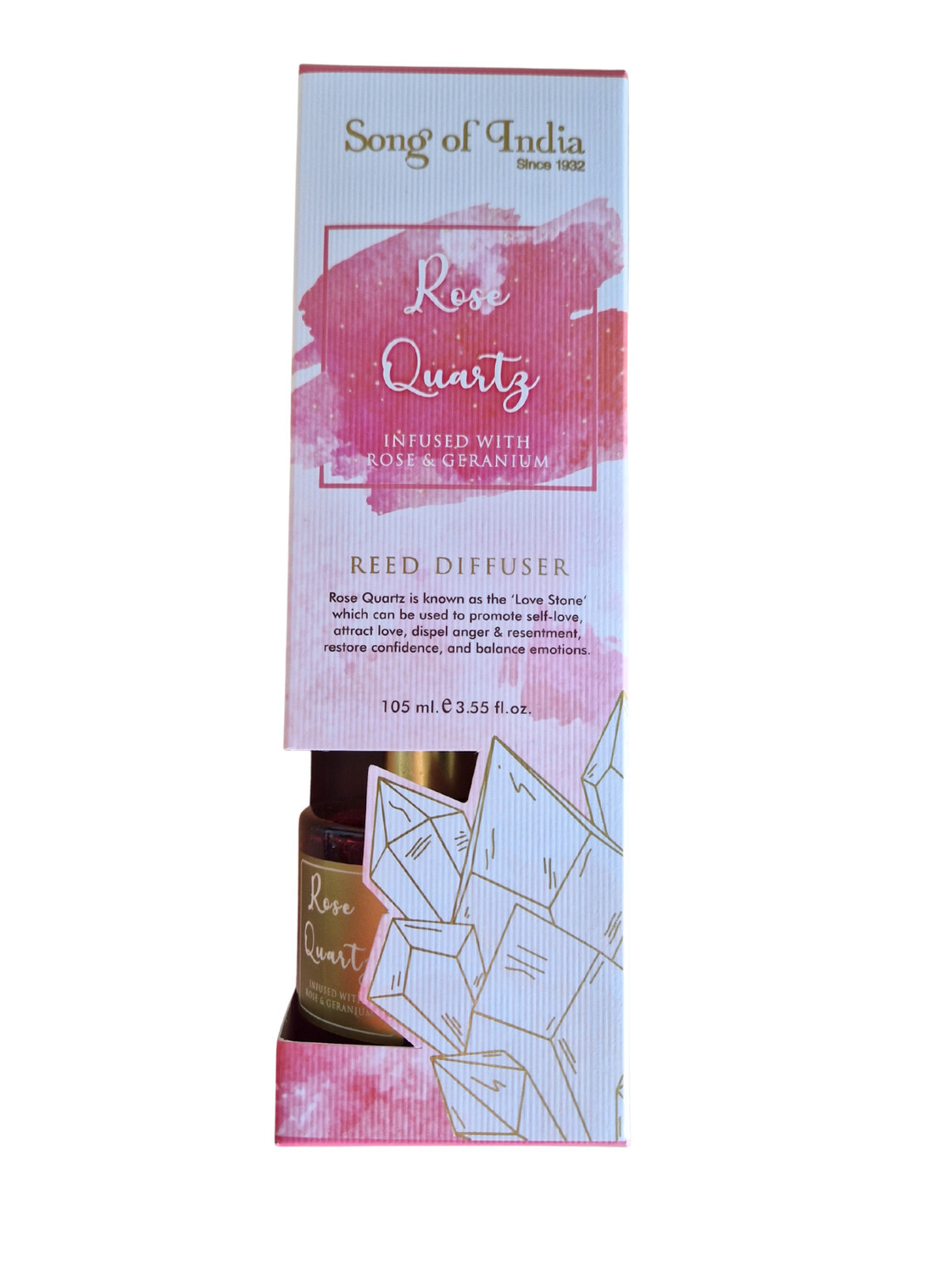 Diffuseur de parfum Pierres de Guérison Quartz rose