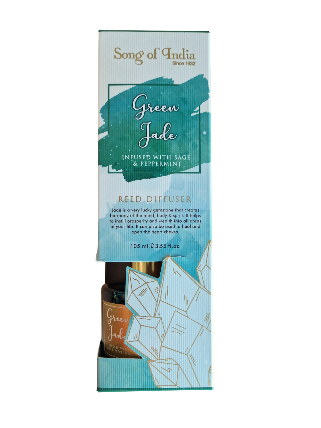 Diffuseur de parfum Pierres de Guérison Jade vert