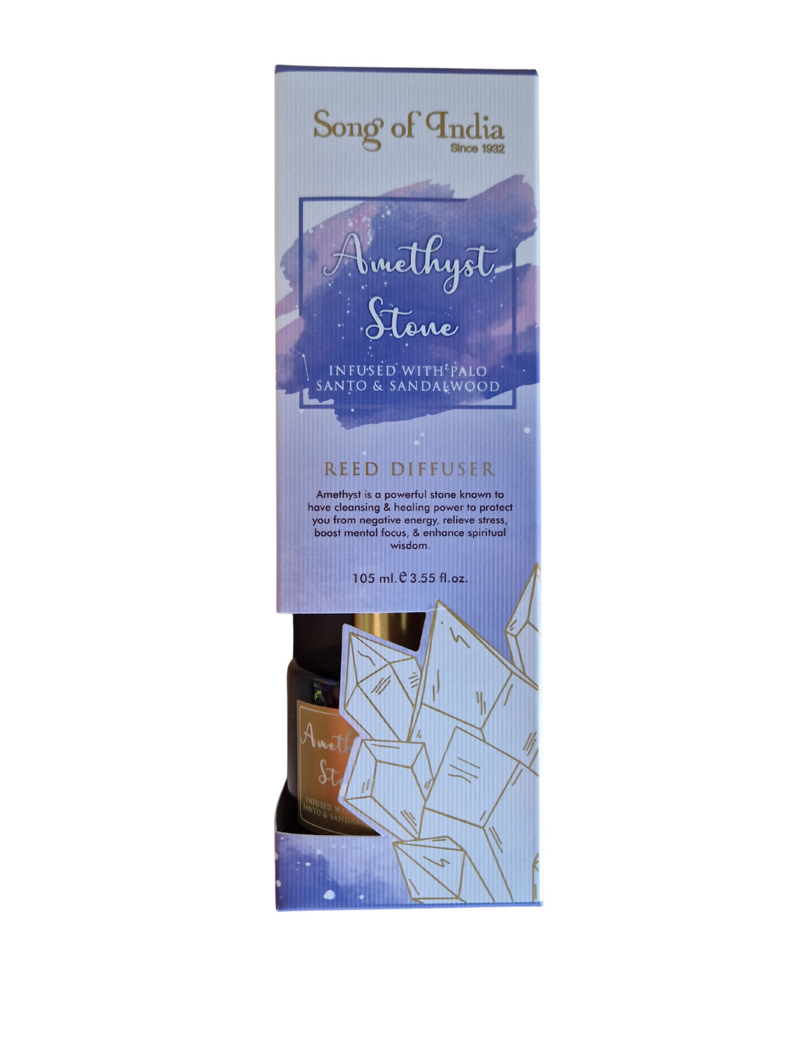 Diffuseur de parfum Pierres de Guérison Améthyste