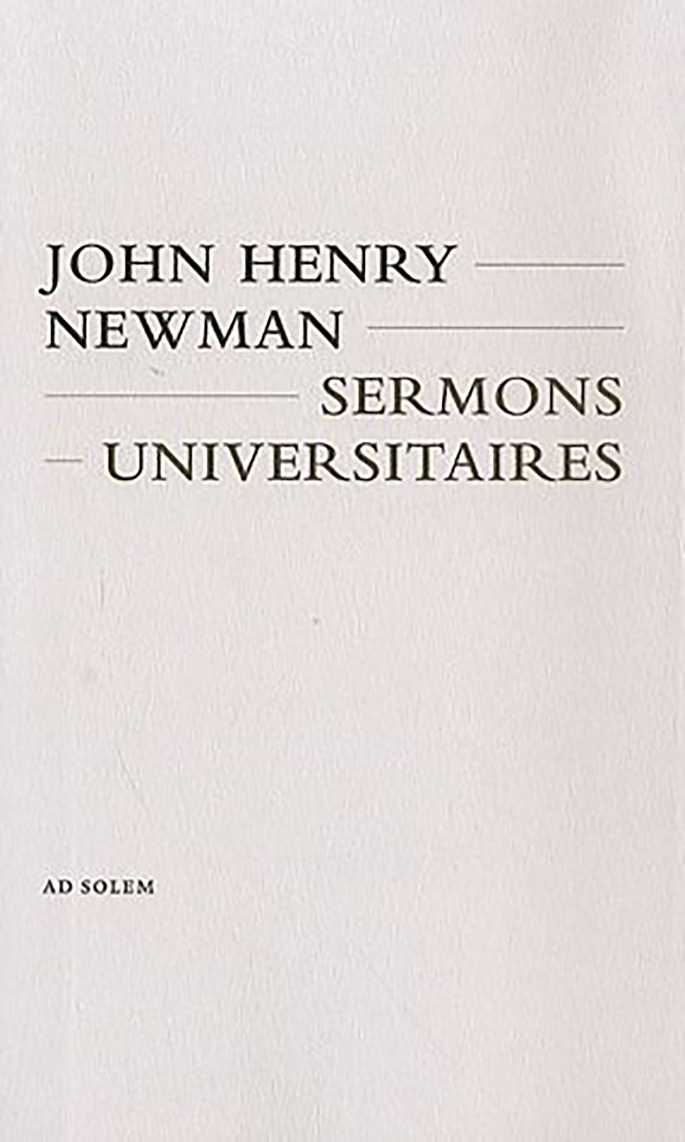 Sermons universitaires