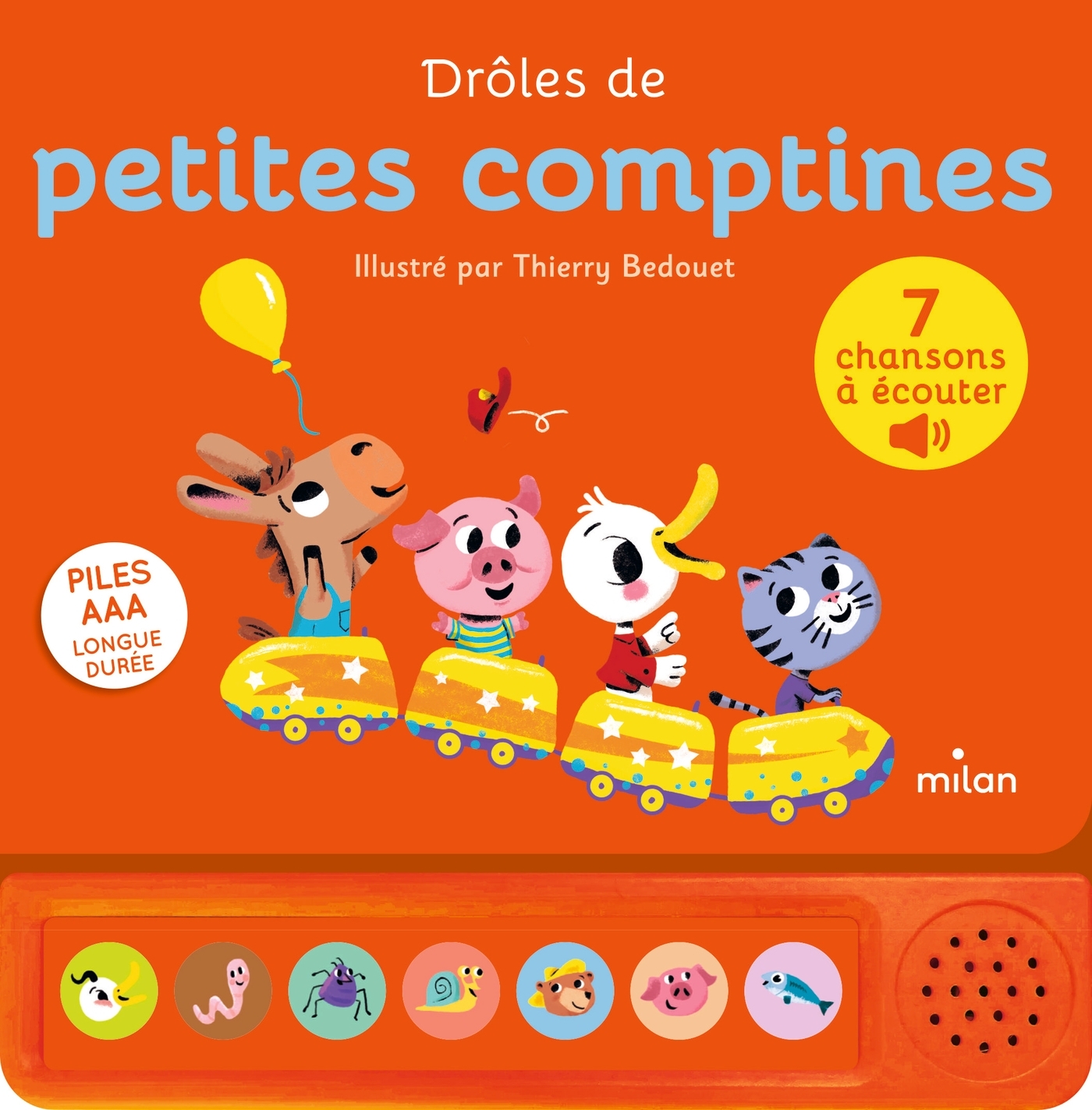 Contes et comptines à écouter - Drôles de petites comptines - LIVRE SONORE - Dès 1 an