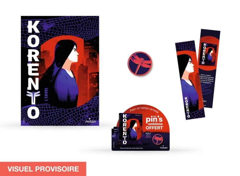 Colis Korento 5 ex + pins + affiche + marque-pages MILAN 2024