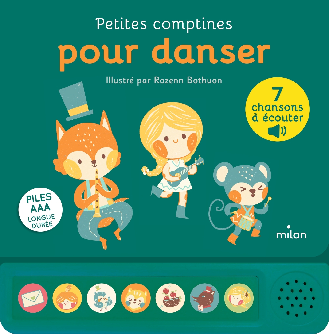 Contes et comptines à écouter - Petites comptines pour danser - LIVRE SONORE - Dès 1 an
